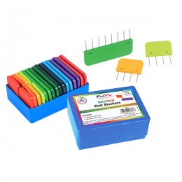 Иглы фиксаторы для блокировки вязанных изделий KnitPro, разноцветный, 20 шт.