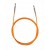Тросик для съемных спиц KnitPro 80 см (оранжевый)